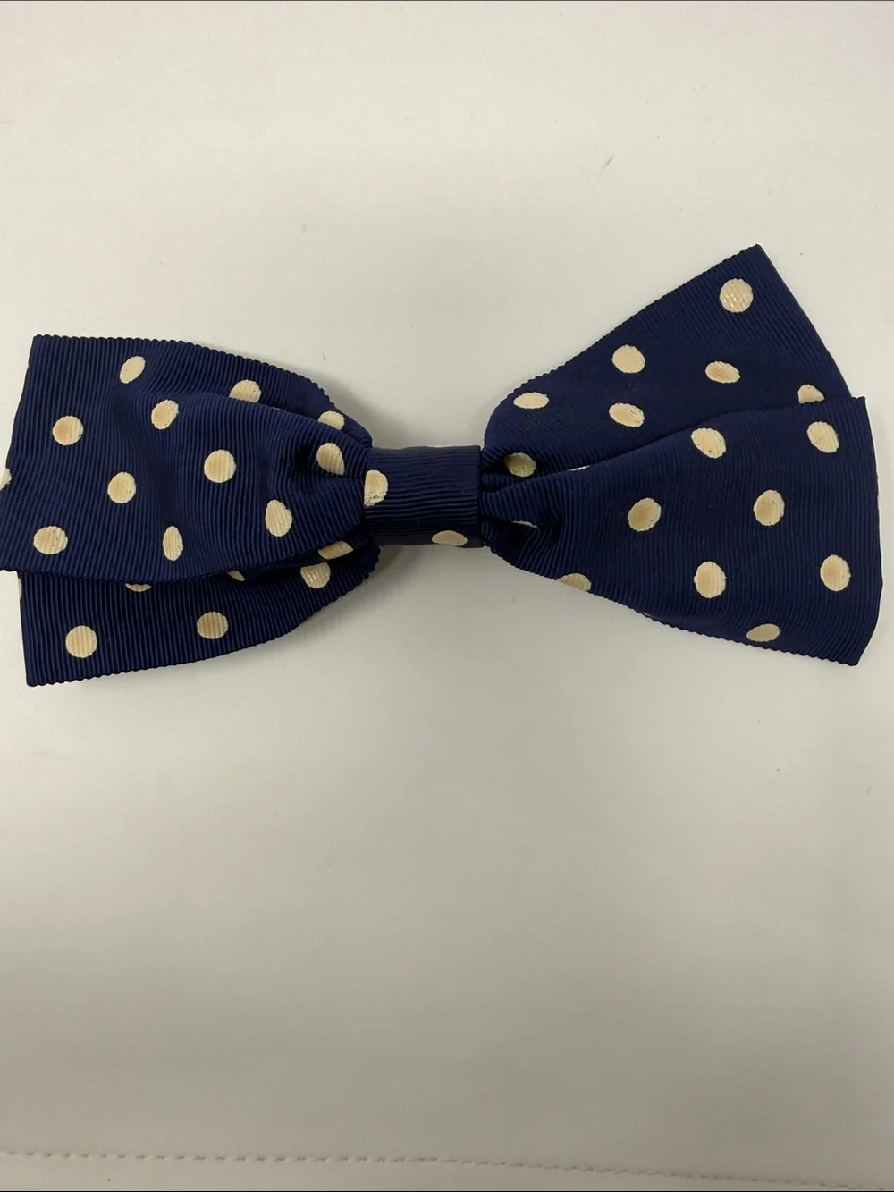 Girls Navy and Black Bow Hair Clip Set - 3 Pack